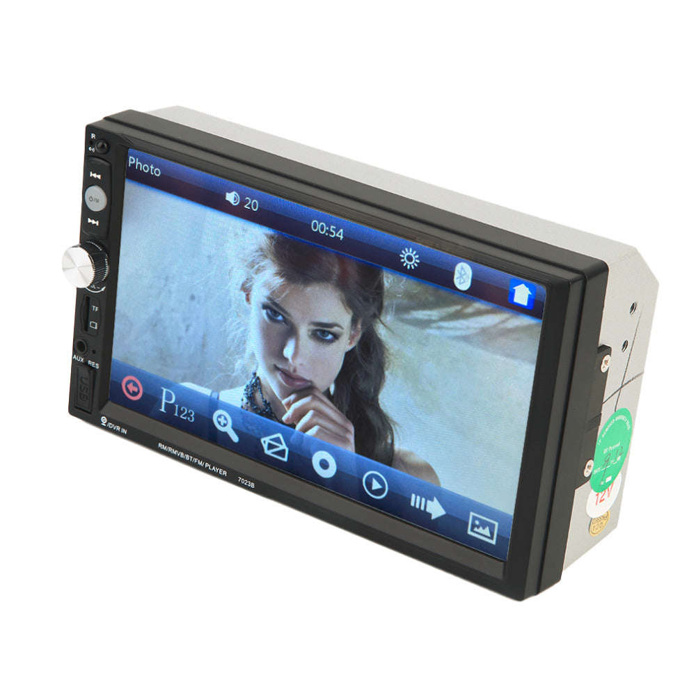 High Quality 7023B Auto Car Double Din Car DVD Player 7 Inch Touch Screen Media Radio Bluetooth P...