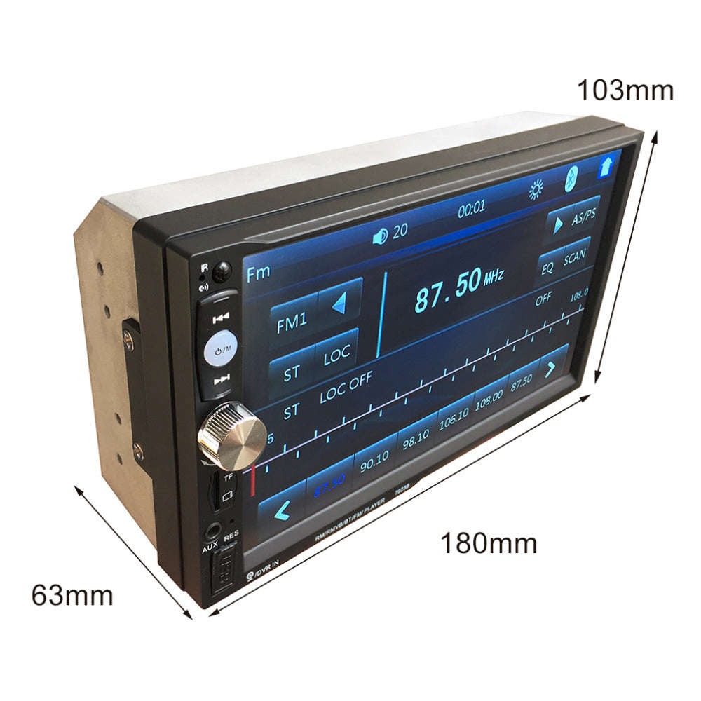 High Quality 7023B Auto Car Double Din Car DVD Player 7 Inch Touch Screen Media Radio Bluetooth P...