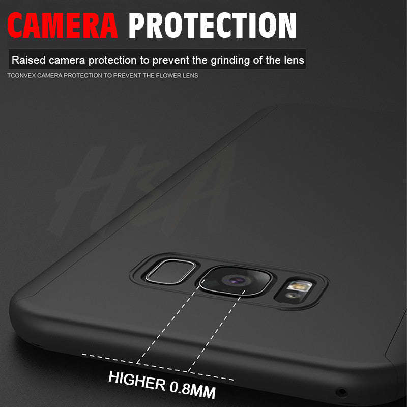 360 Degree Full Cover Phone Case For Samsung S8 Plus Note 8 S7 Edge S7 - Red / For Samsung S7 Edge