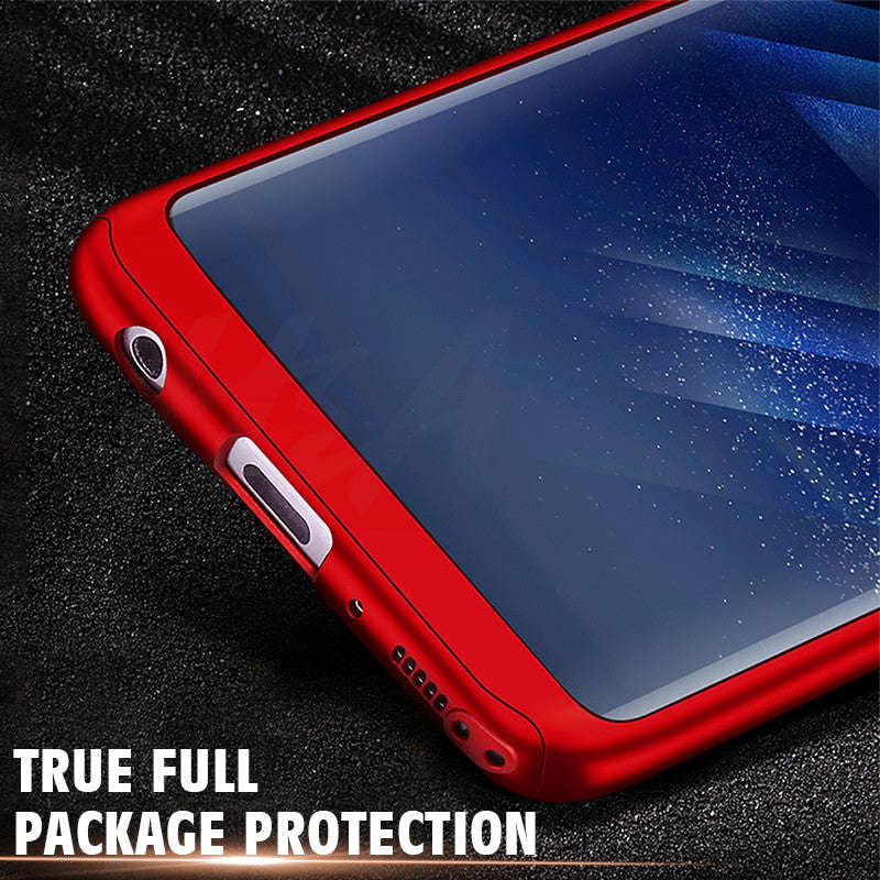 360 Degree Full Cover Phone Case For Samsung S8 Plus Note 8 S7 Edge S7 - Red / For Samsung S7 Edge