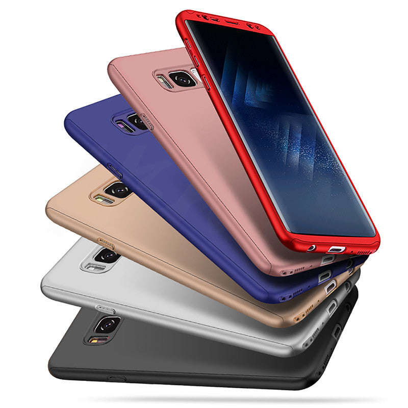 360 Degree Full Cover Phone Case For Samsung S8 Plus Note 8 S7 Edge S7 - Red / For Samsung S7 Edge