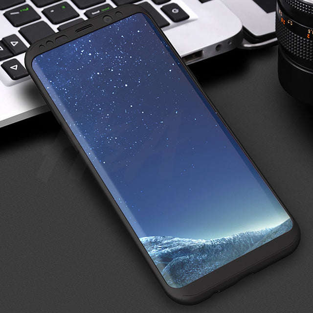 360 Degree Full Cover Phone Case For Samsung S8 Plus Note 8 S7 Edge S7 - Red / For Samsung S7 Edge