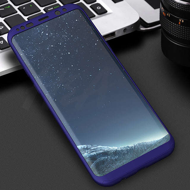 360 Degree Full Cover Phone Case For Samsung S8 Plus Note 8 S7 Edge S7 - Red / For Samsung S7 Edge