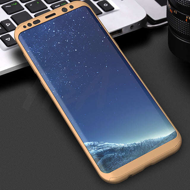 360 Degree Full Cover Phone Case For Samsung S8 Plus Note 8 S7 Edge S7 - Red / For Samsung S7 Edge