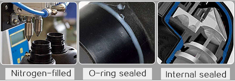 Military 10x50 HD Marine Binoculars with Zoom, Rangefinder, Compass Waterproof