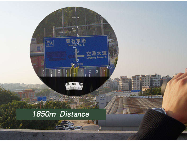 Military 10x50 HD Marine Binoculars with Zoom, Rangefinder, Compass Waterproof