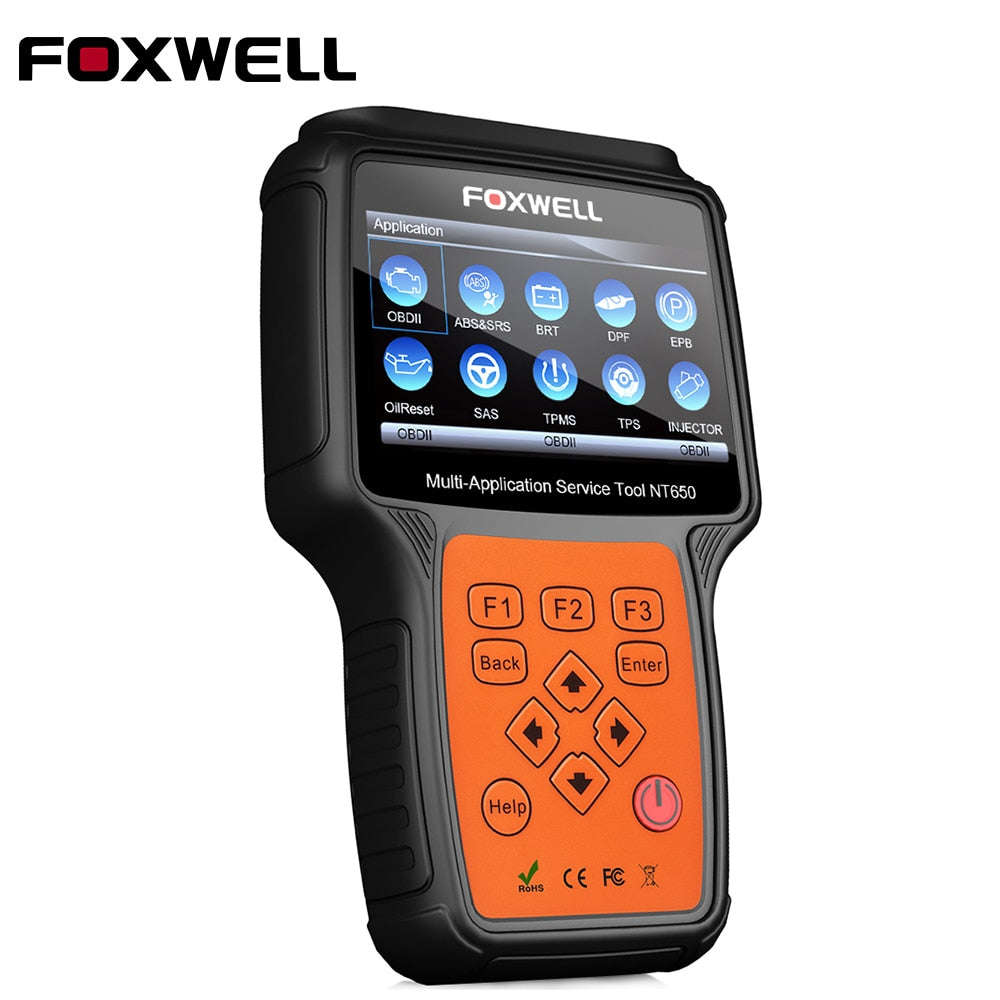 FOXWELL NT650 OBD2 Diagnostic Tool for VW BMW Audi - Swedish