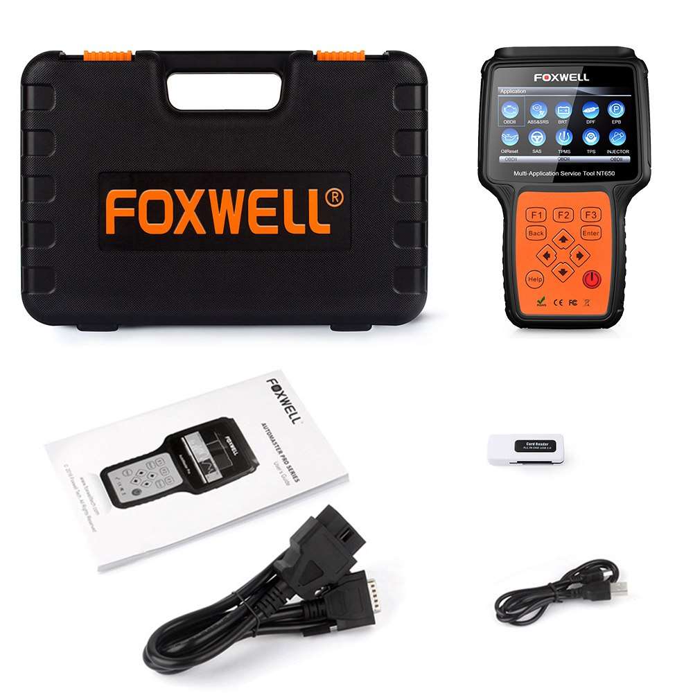 FOXWELL NT650 OBD2 Diagnostic Tool for VW BMW Audi - Swedish