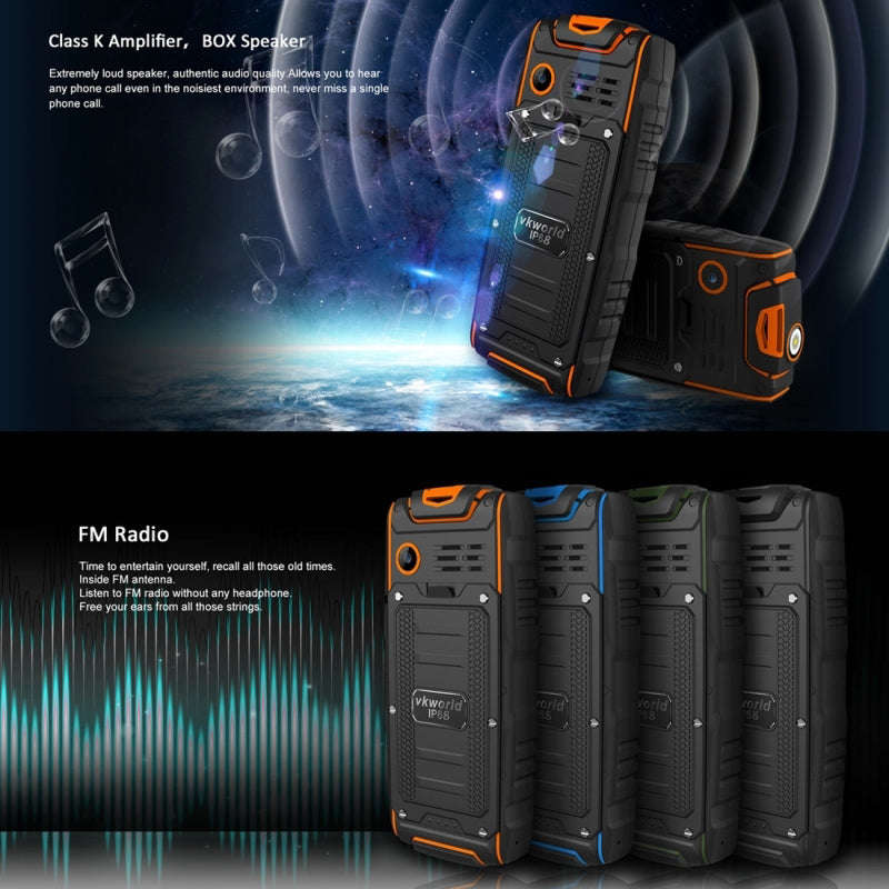 VKWorld New Stone V3 GSM Cell Phone (Blue)