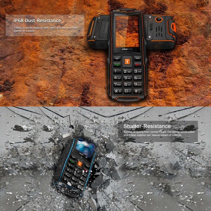 VKWorld New Stone V3 GSM Cell Phone (Blue)