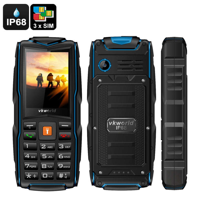 VKWorld New Stone V3 GSM Cell Phone (Blue)