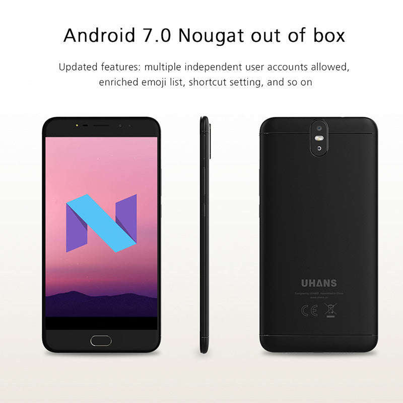 Uhans Max 2 Android Phone (Black)