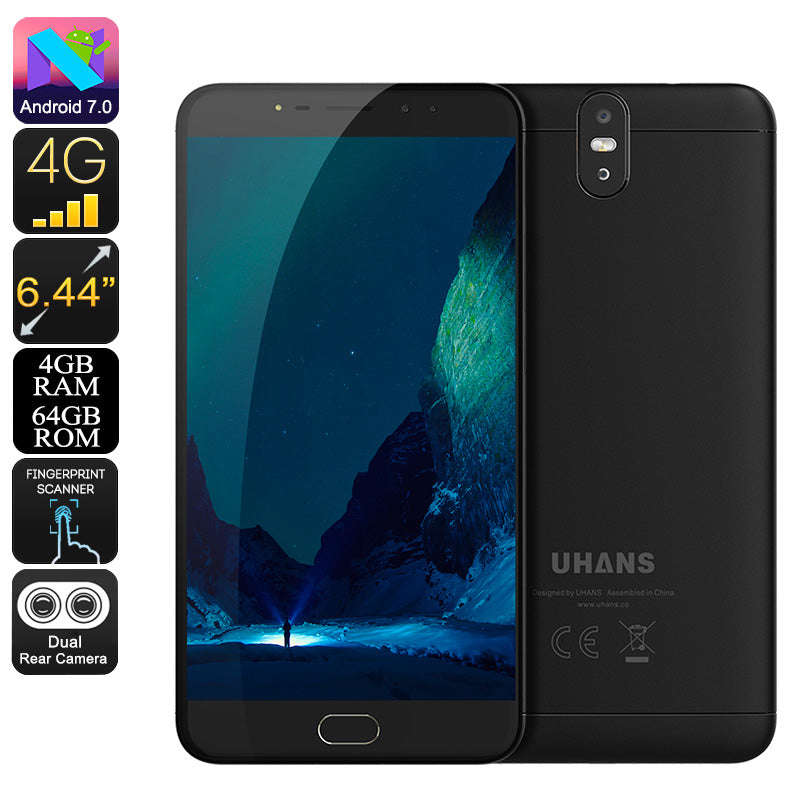 Uhans Max 2 Android Phone (Black)