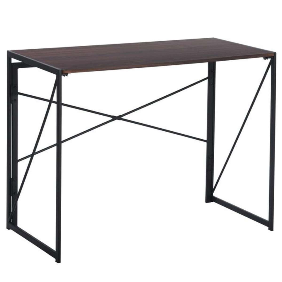Harper Desk for Home Office and Study, Folding and No Assembly
