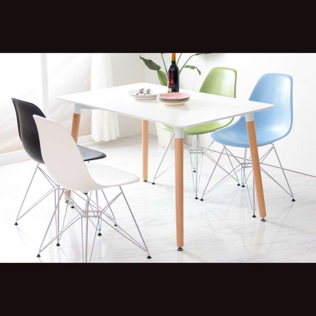 Levanza White Rectangular Dining Table by CHG, Size 1.4 M