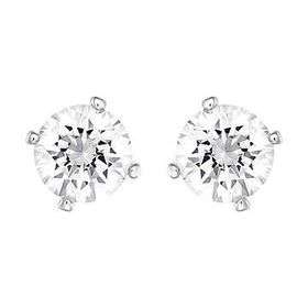 Shamelle Swarovski Elements Round 8.3mm Crystal Clear Stud Earrings