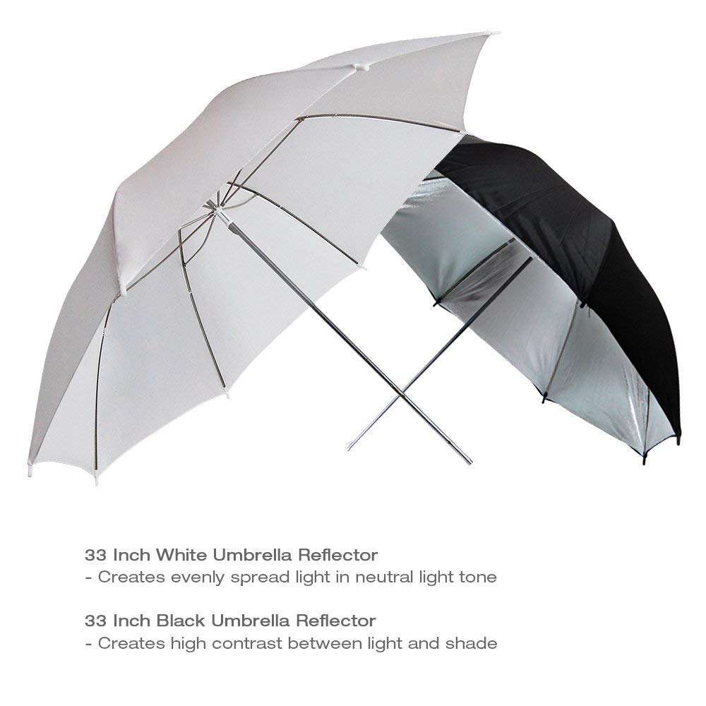 LimoStudio Photography Video Portrait Studio Daylight Umbrella Continuous Lighting Kit with Energ...