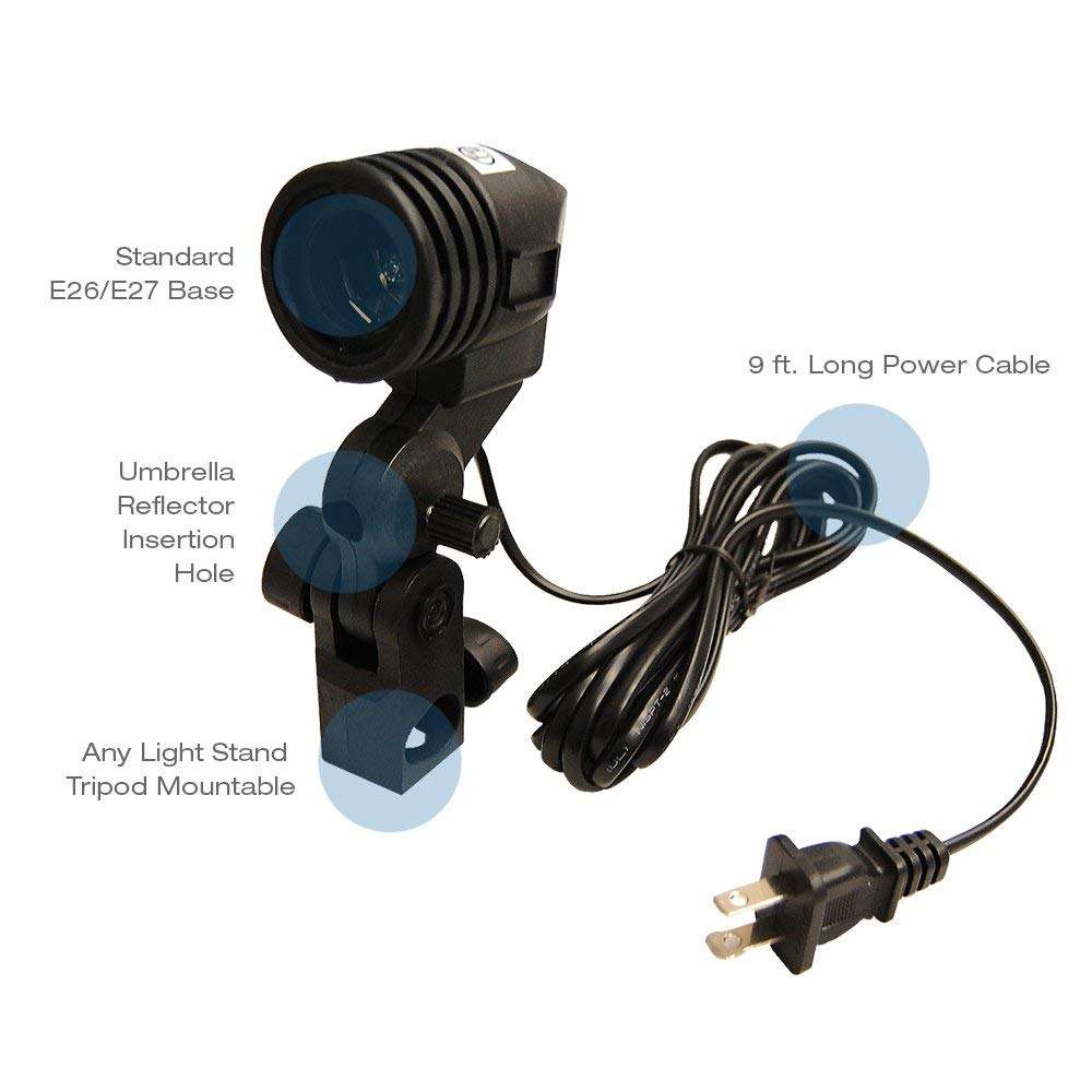 LimoStudio Photography Video Portrait Studio Daylight Umbrella Continuous Lighting Kit with Energ...