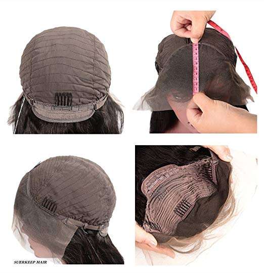 Suerkeep 8A Water Wave Virgin Brazilian Lace Front Wigs 150% Density Remy Weave Human Hair Lace F...