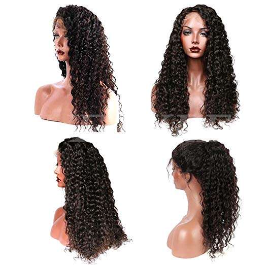 Suerkeep 8A Water Wave Virgin Brazilian Lace Front Wigs 150% Density Remy Weave Human Hair Lace F...