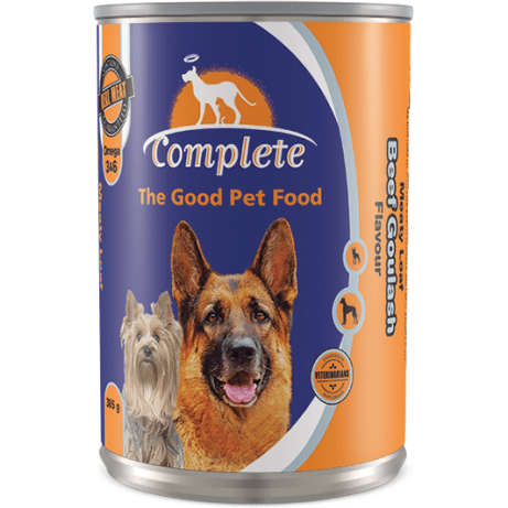 Complete 385g tin dog food - Complete 385g tin dog food- Beef