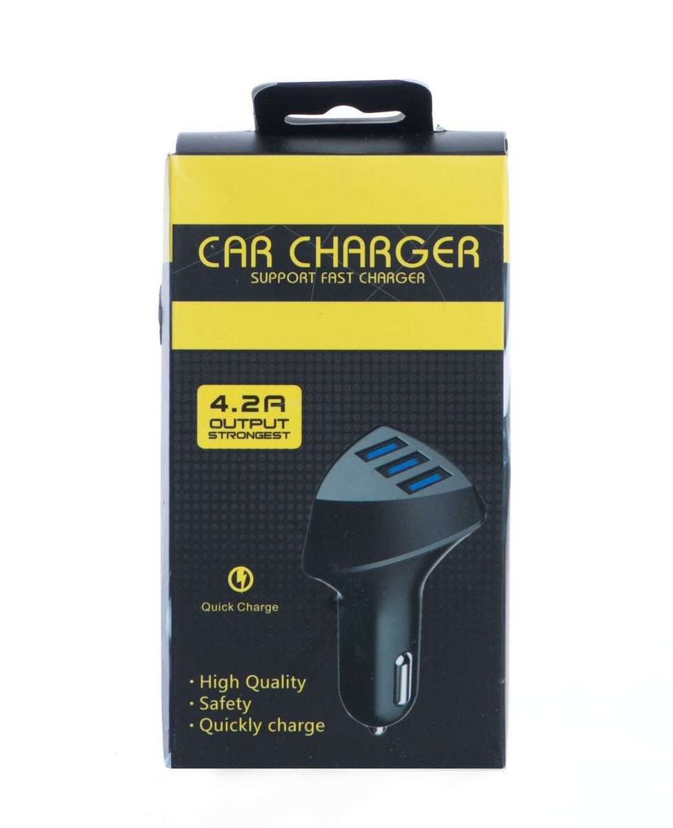 Car Charger 3U2A 4.2A Output