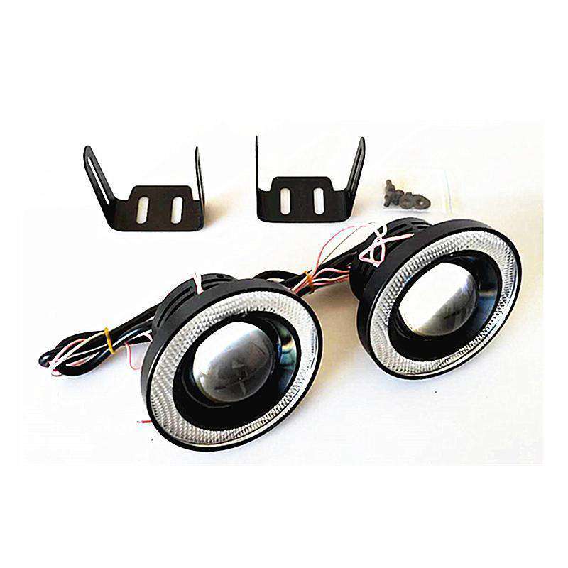 3,5 inch Halo Fog Lights White Angel Eyes Lights COB Halo Rings