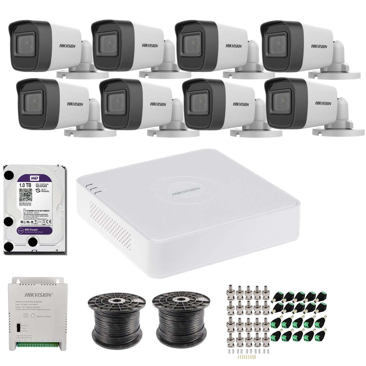 Hikvision 8 Channel CCTV Complete Kit - New Model