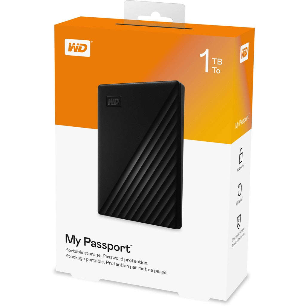 WD MY Passport 1TB Portable Hard Drive - USB 3.0