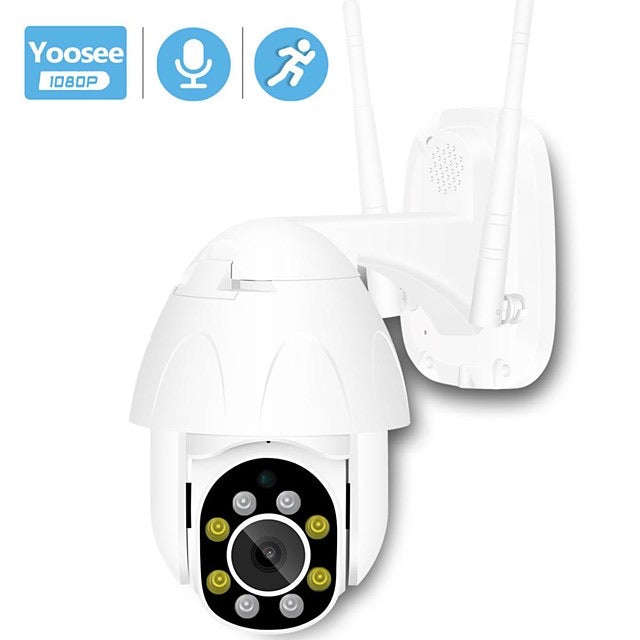 mini Outdoor 1080p wireless PTZ dome security camera