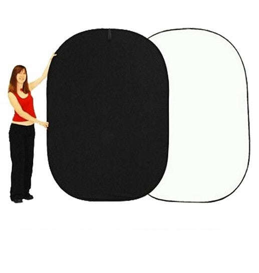 Backdrop - Flexi Black/White 180x240cm