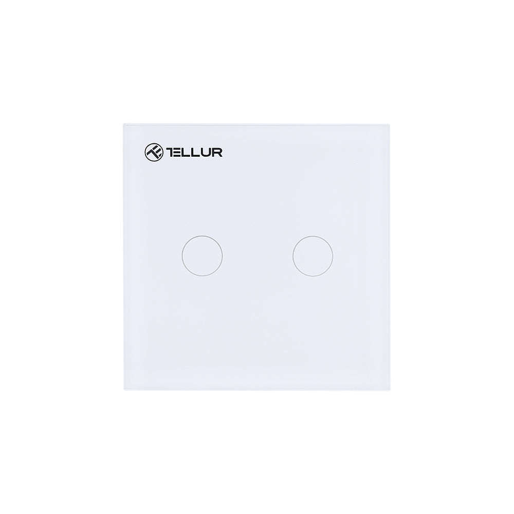 Tellur Switch 2 ports 1800W 10A - White / TLL331051 / 5.95E+12