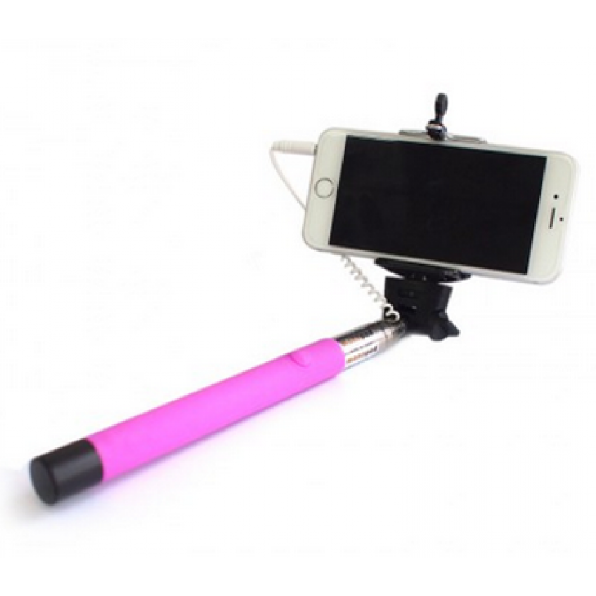 Tellur Selfie Stick  Z07-5 Plus wired, Pink - Pink / TLL00031