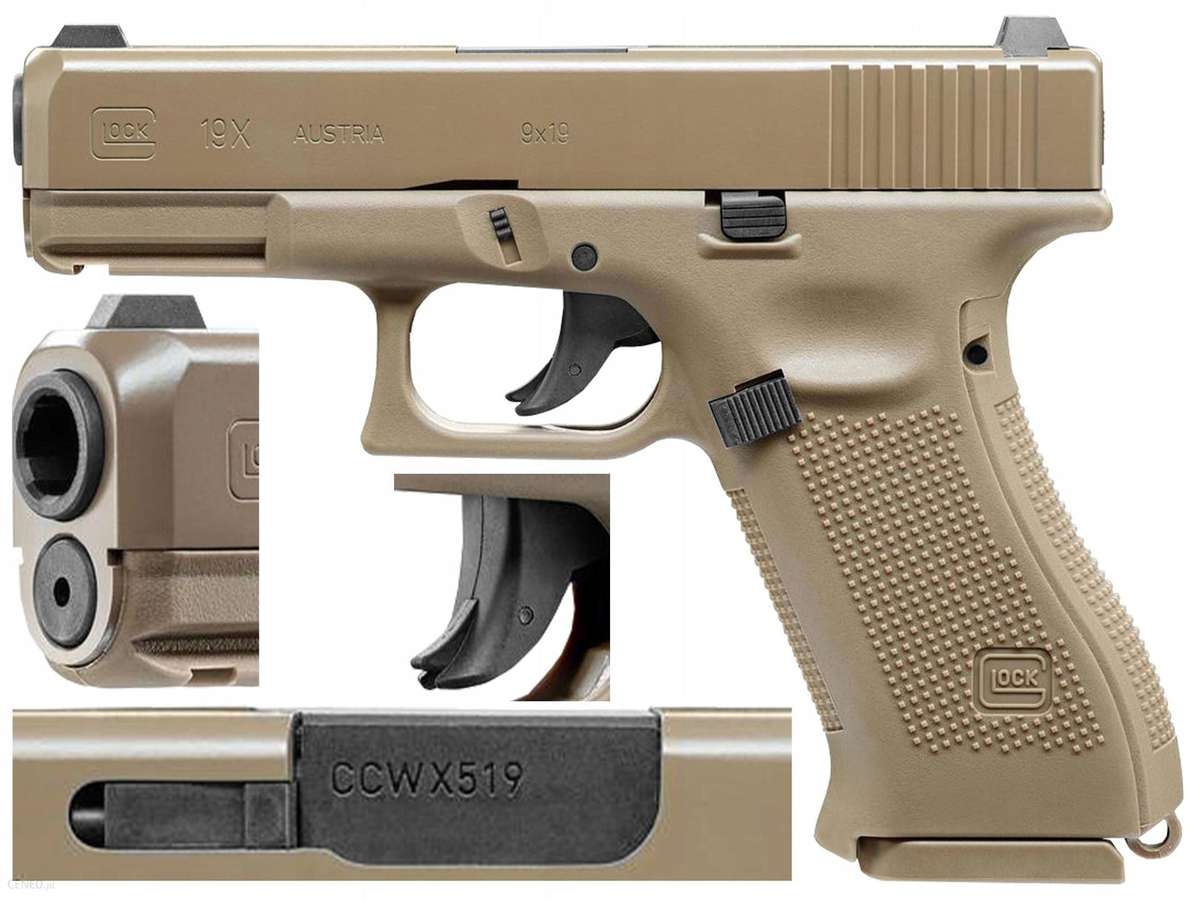 5.8368 GLOCK 19X 4.5MM CO2 NBB + 5 GAS