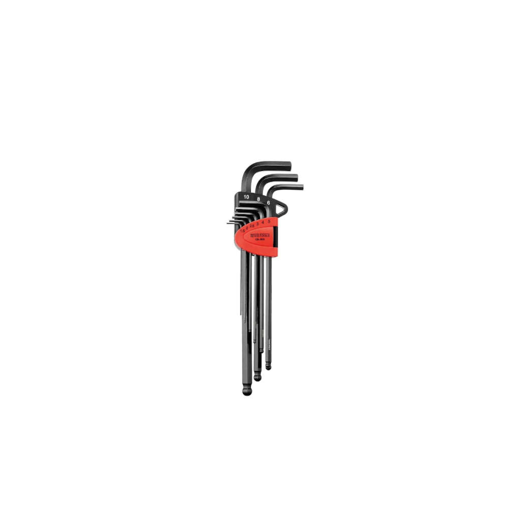 TengTools - Extra Long Ball Point Hex Key Set 9 Pieces - 1499MML