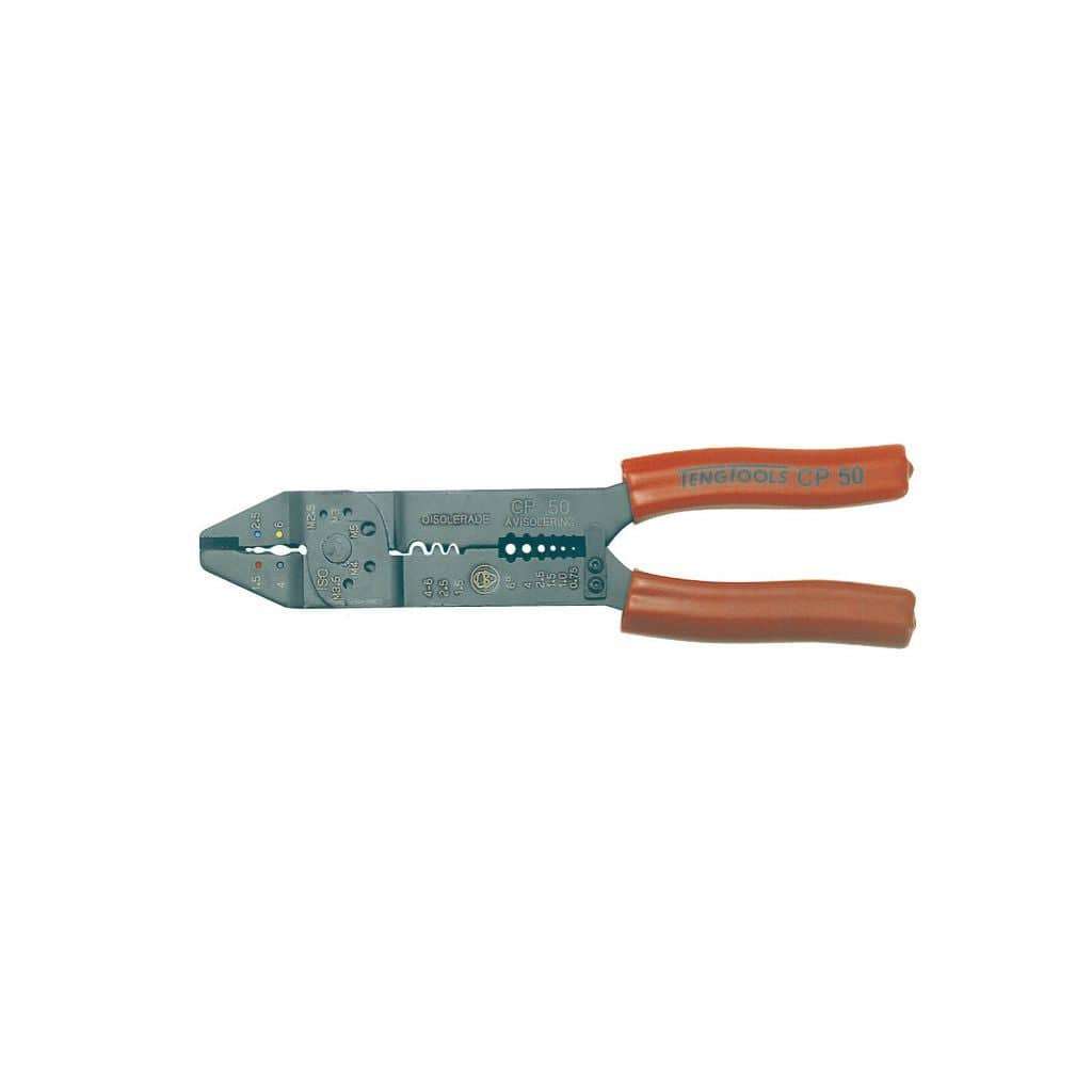 TengTools - Crimping Plier 9inch Red Handle - CP50