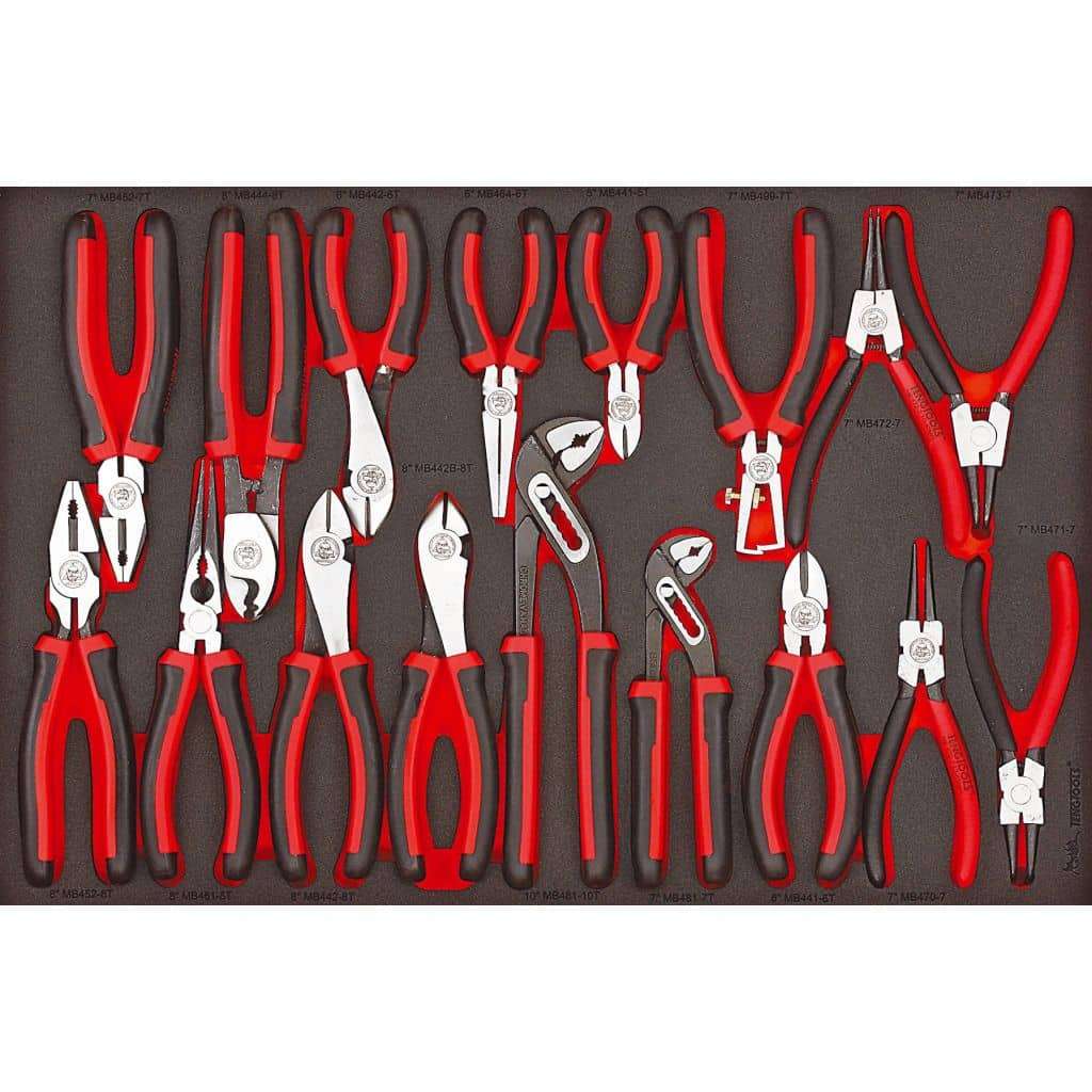TengTools - Plier Set FOAM4X4 17 Pieces - TTEMB17