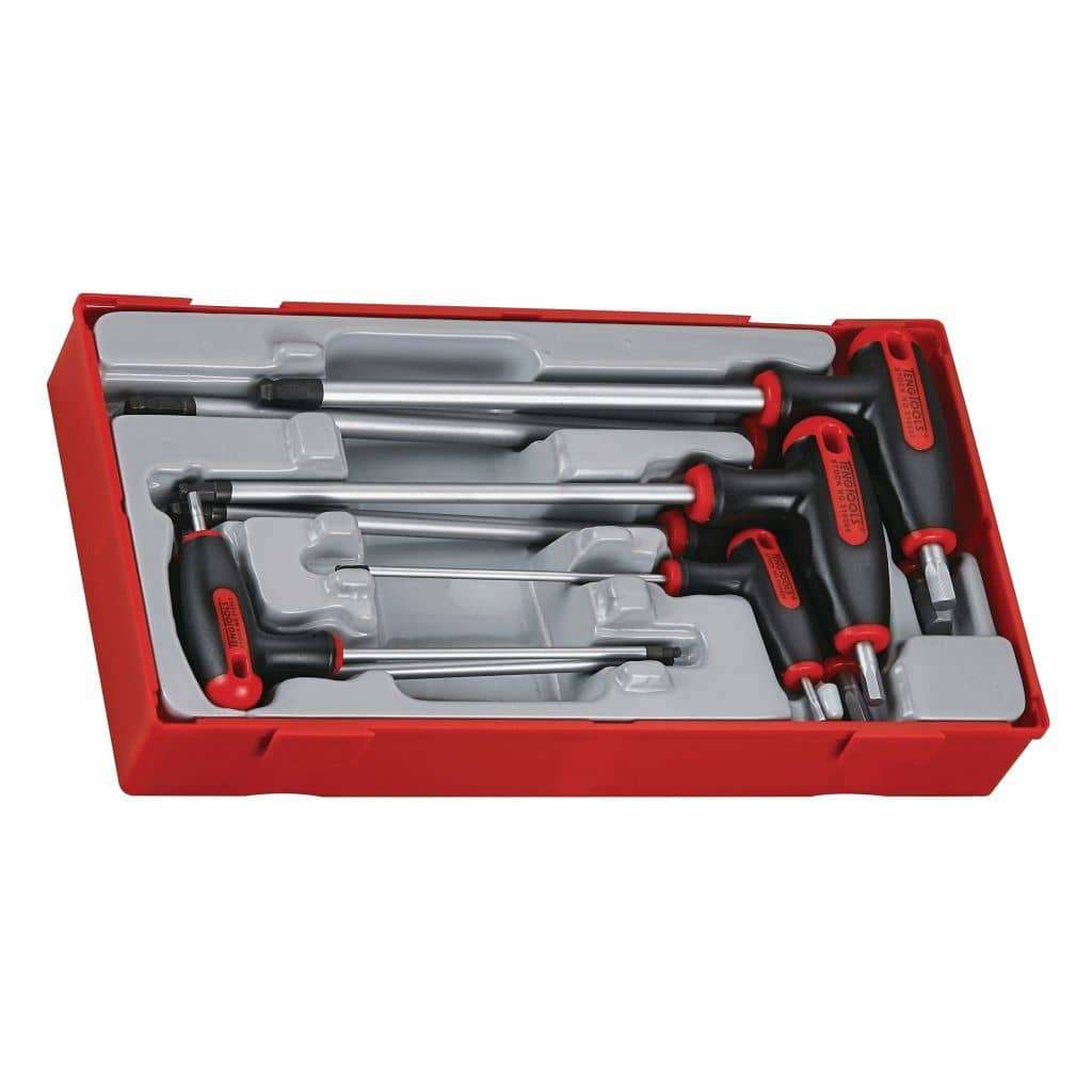 TengTools - T-Handle Ball Point Hex Key Set TT1 7 Pieces - TTHEX7