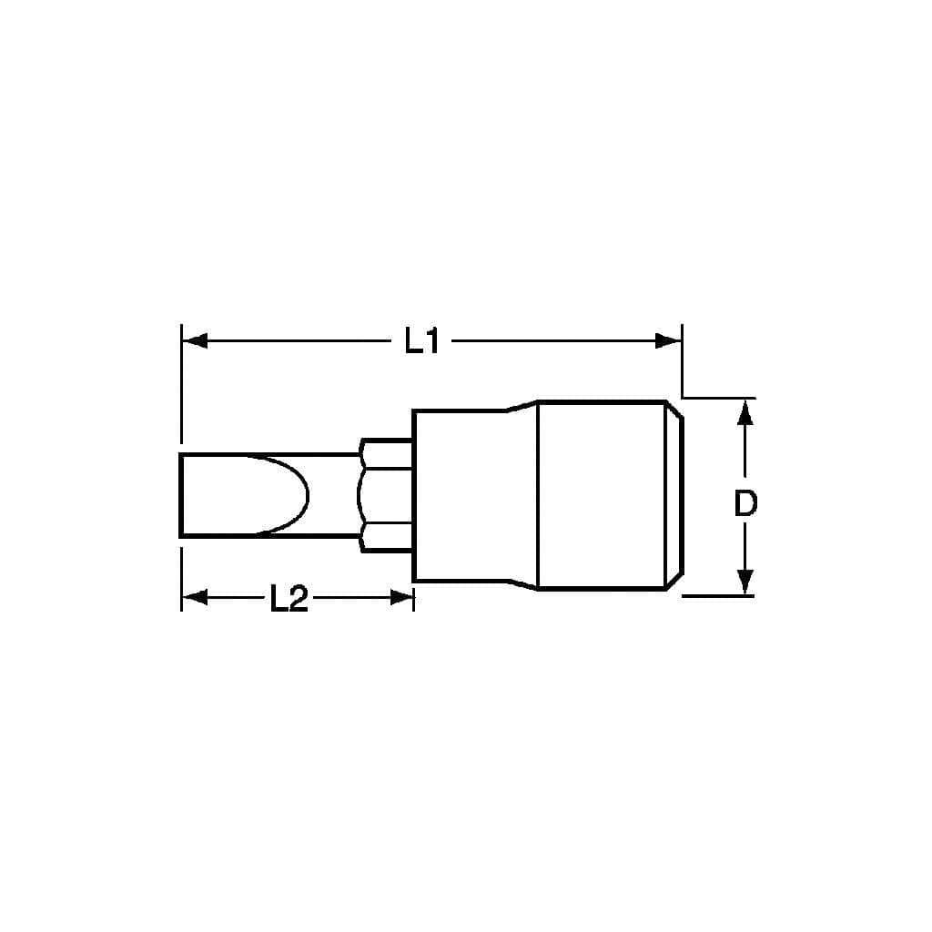 TengTools - 1/4inch Flat Bit Socket 5.5mm - M1414055-C