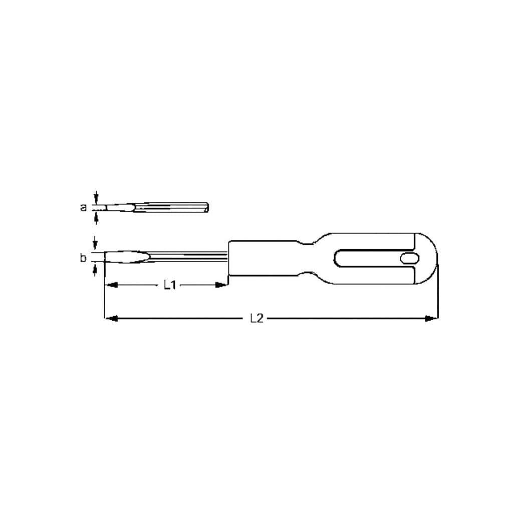 TengTools - Flat Insulated Screwdriver 1.0 x 5.5mm - MDV826N
