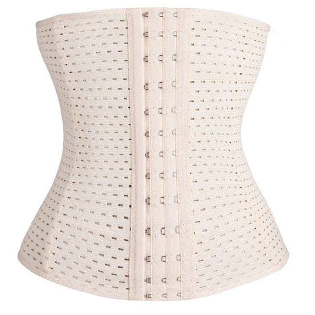 Waist trainer hot shapers waist trainer corset Slimming Belt Shaper body shaper slimm... - beige / M