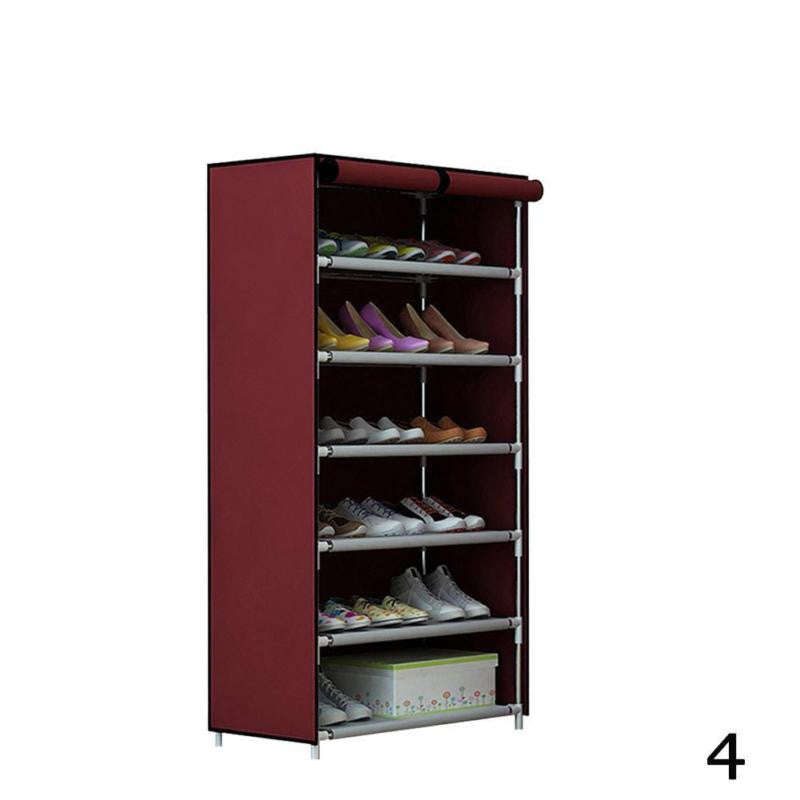 Non woven 6 Tier Shoes Rack Stand Shelf Shoes Organizer Living Room Bedroom Storage Furniture