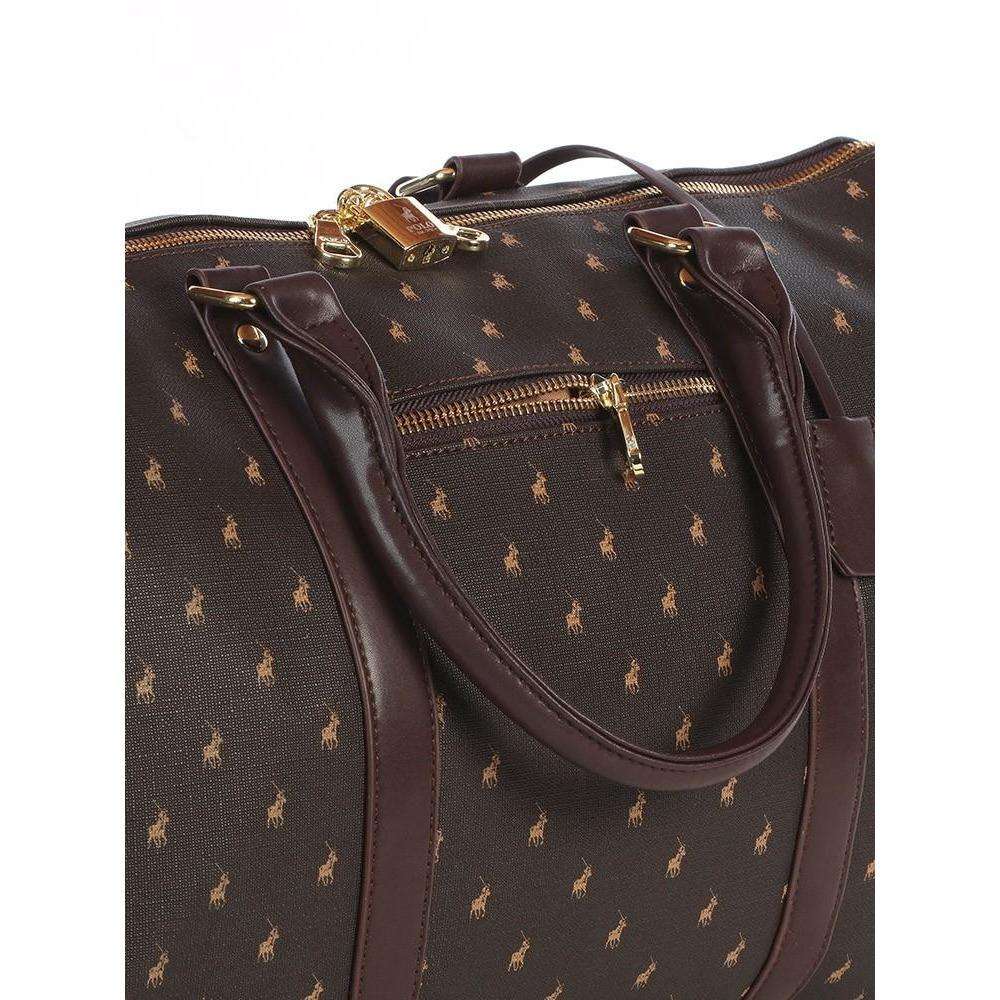 Polo Iconic Travel Small 45cm Duffle Brown Classic Print