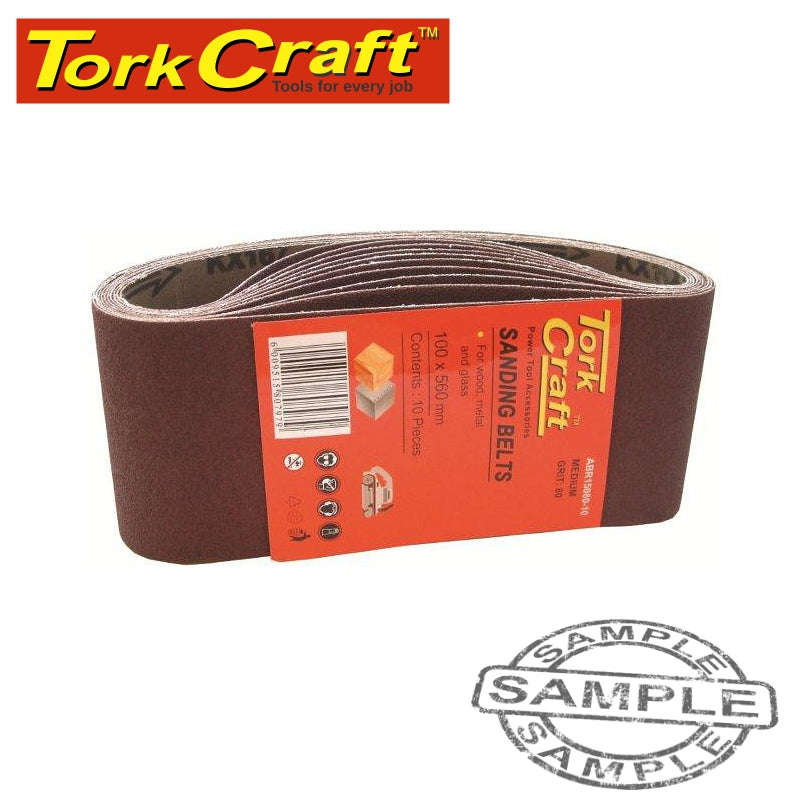 SANDING BELT 60 X 400MM 60 GRIT 10/PACK (FOR TRITON PALM SANDER)