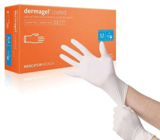 Latex Gloves (L) Dermagel (Box Of 100)