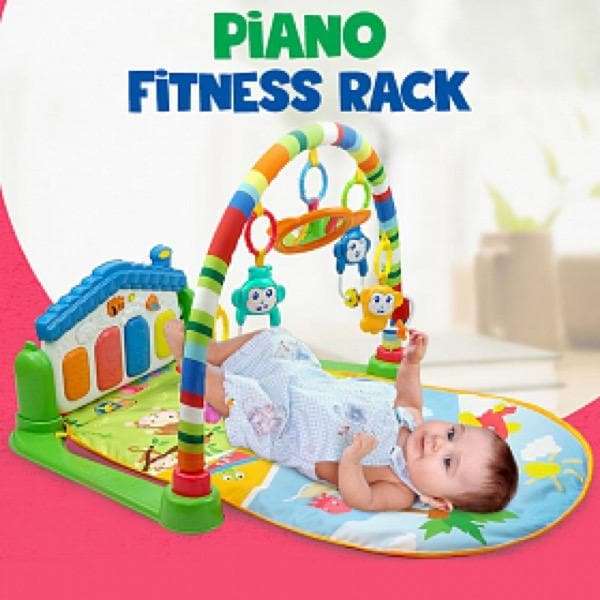 Multi-function Piano Fitness Rack + Unicorn LED Light!