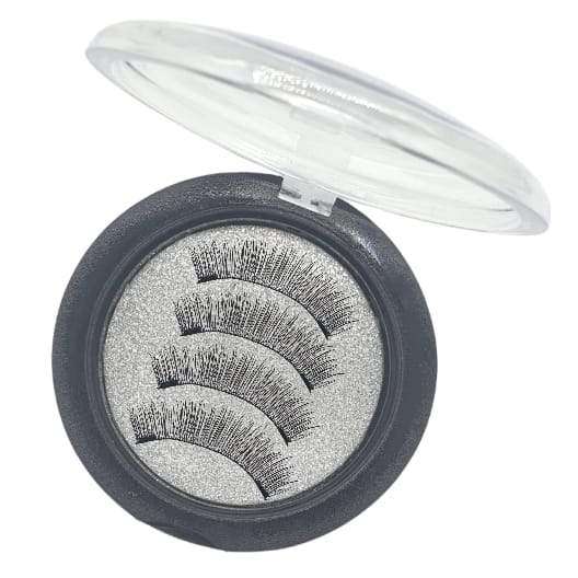 Magnetic Eyelashes, Reusable False Eyelash, 2Pairs (17) + Matte Nails 12pcs