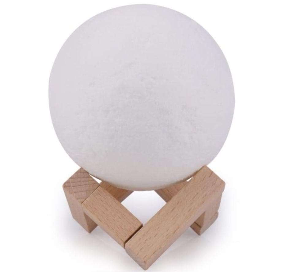 Full Moon Humidifier Lamp, LED Lunar Night Light 880ml