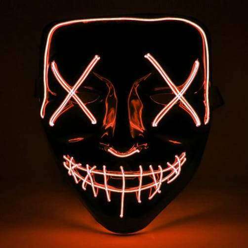 Purge Mask The Movie LED Light (Halloween) - blue