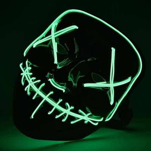Purge Mask The Movie LED Light (Halloween) - blue